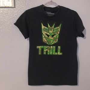 Hasbro The Transformers Trill black short sleeve shirt